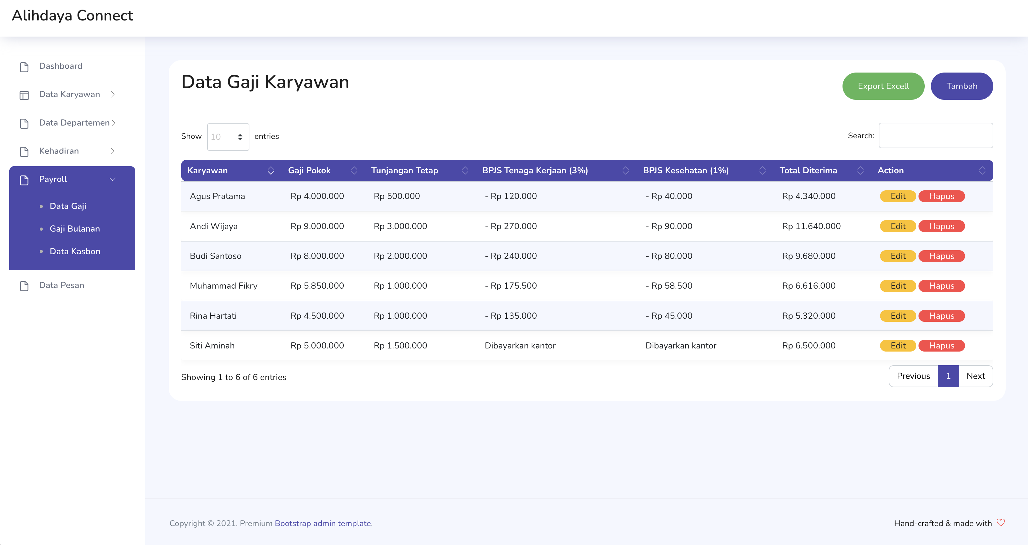 Salary Simulation UI